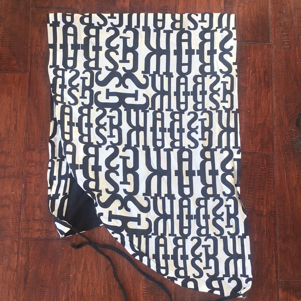 G- Star RAW black & white logo scarf